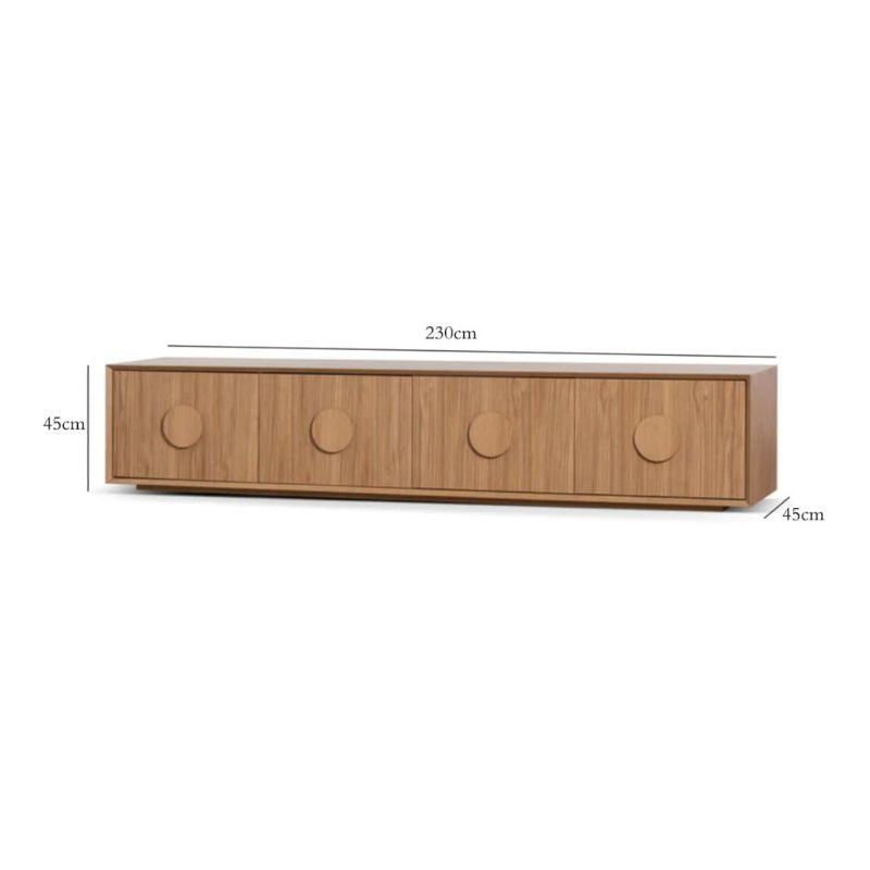 Calvin Wooden TV Stand - Natural