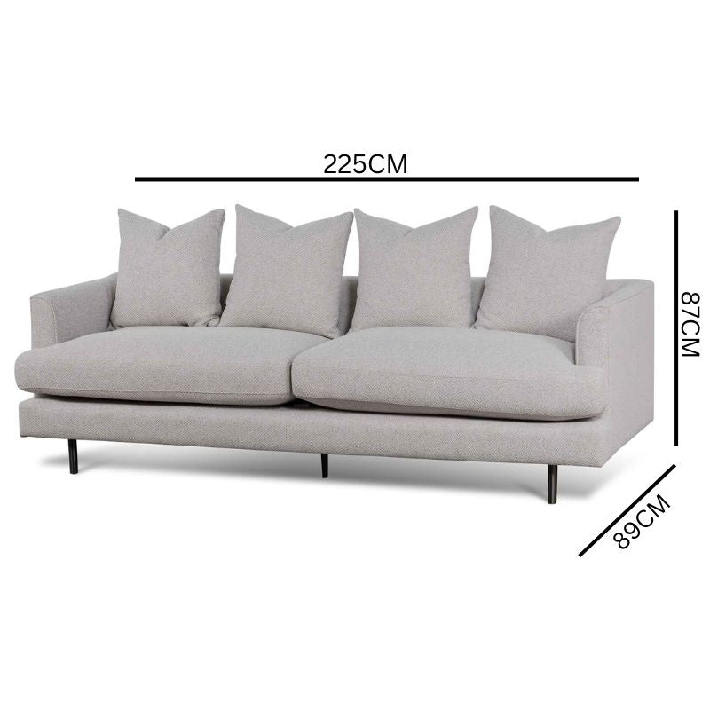 Alexer 3S Sofa - Sterling Sand