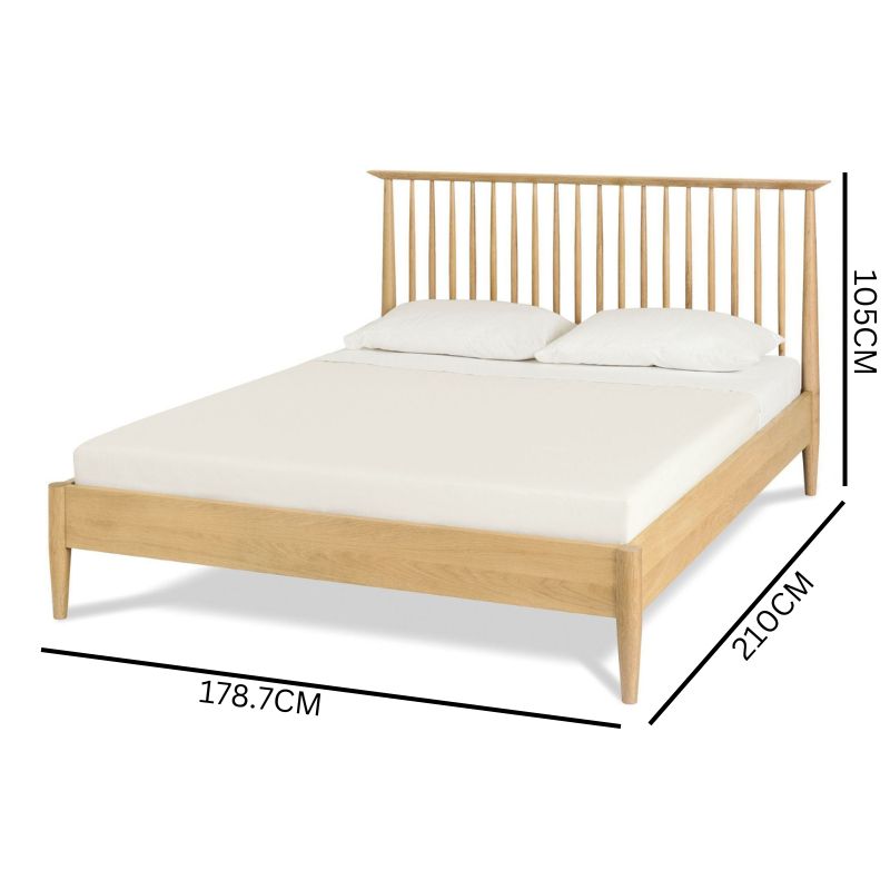 Amy Queen Low Spindle Wooden Bed Base
