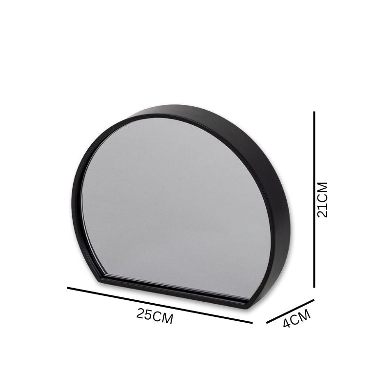 Arabella 25cm Segment Mirror - Black