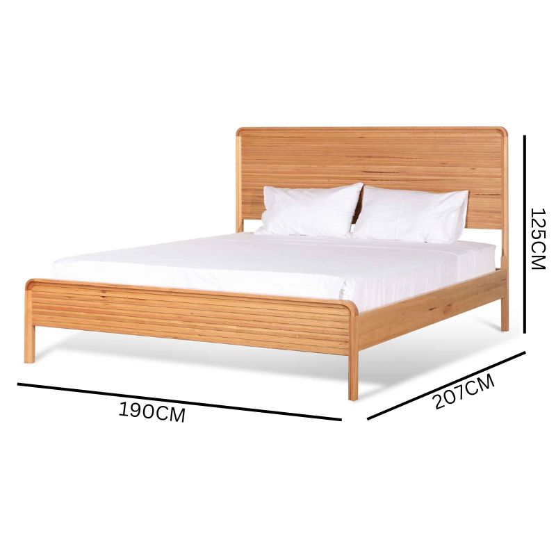 Archie King Bed Frame - Messmate