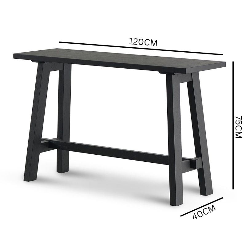 Austin Wooden Console Table - Black