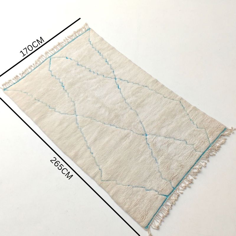 Beni Ourain Rug - Classic - Cyan