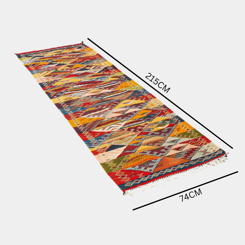 Berber Kilim Runner- Sahara Dunes Multicolour