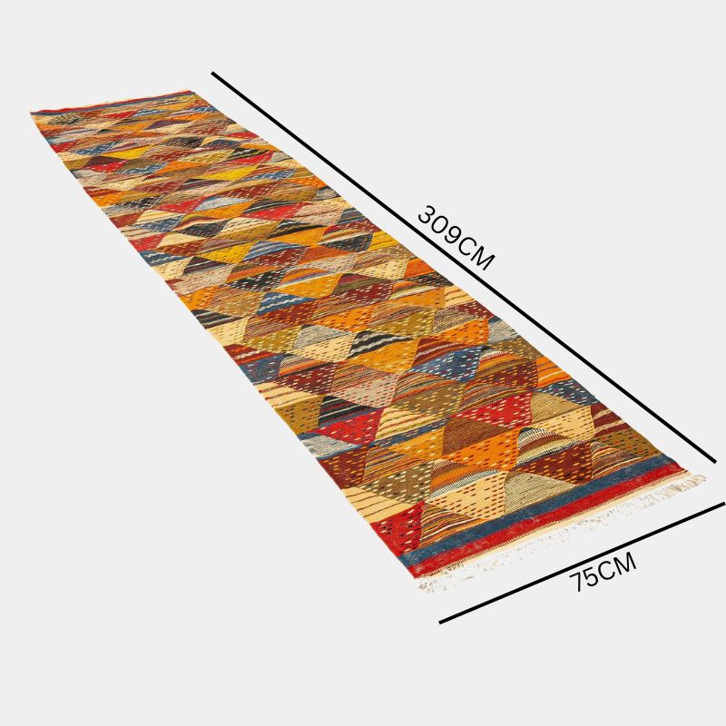Berber Kilim Runner- Sahara Dunes Multicolour