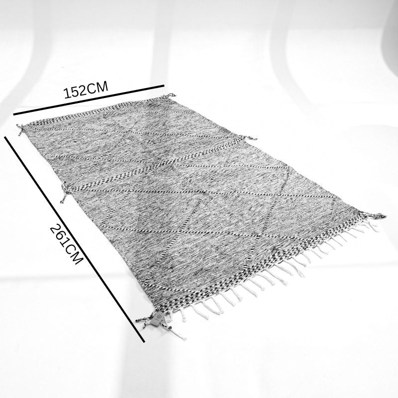 Berber Rug - Zanafi Kilim - B&W