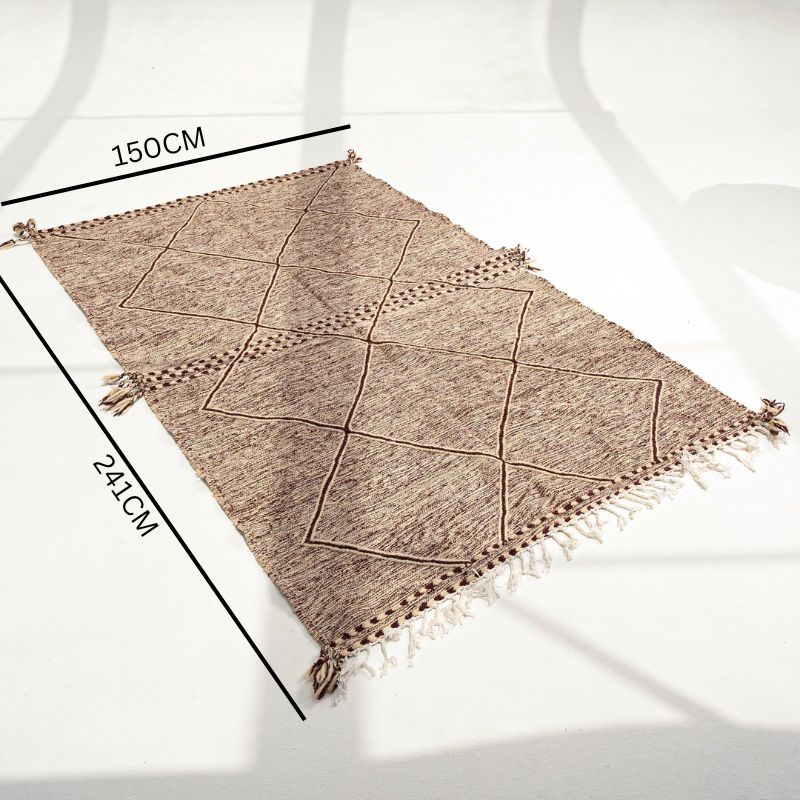 Berber Rug - Zanafi Kilim - Maroon