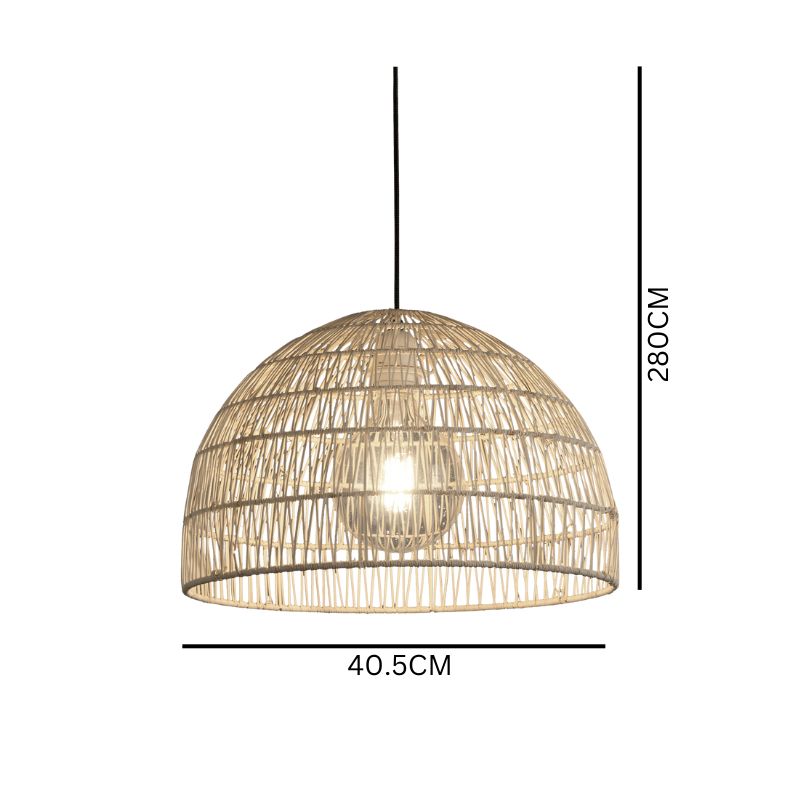 Ceiling Lamp Evens / Rattan Wood