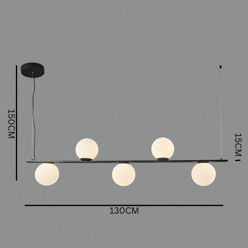 Ceiling Lamp Kin / Metal & Opal Glass