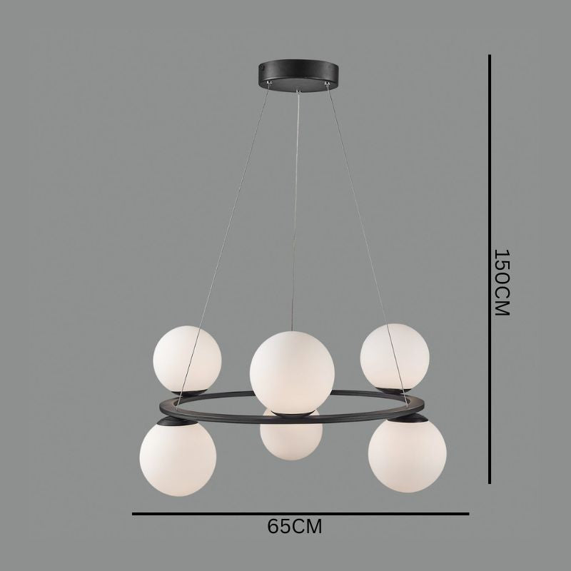 Ceiling Lamp Kin / Metal & Opal Glass