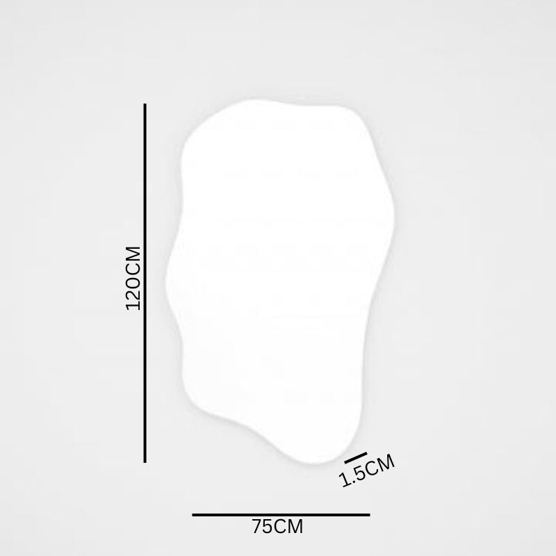 Clayton 120cm Abstract Mirror - Black