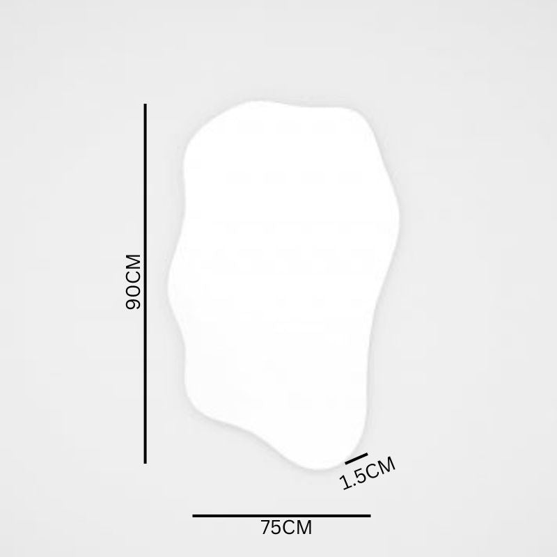 Clayton 90cm Abstract Mirror - Black