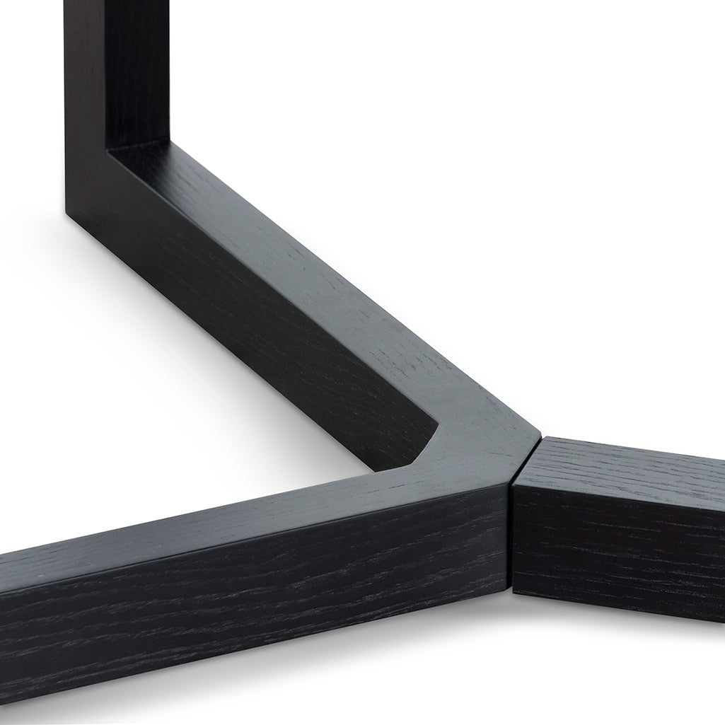 Gian 2.95m Wooden Dining Table - Full Black