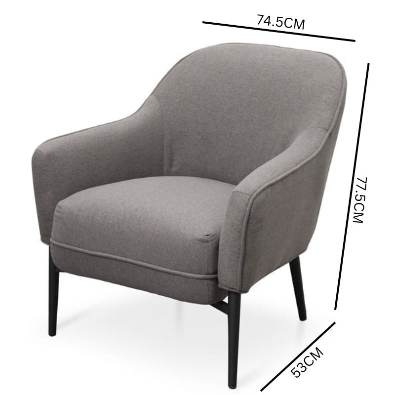 Dallas Lounge Chair - Grey