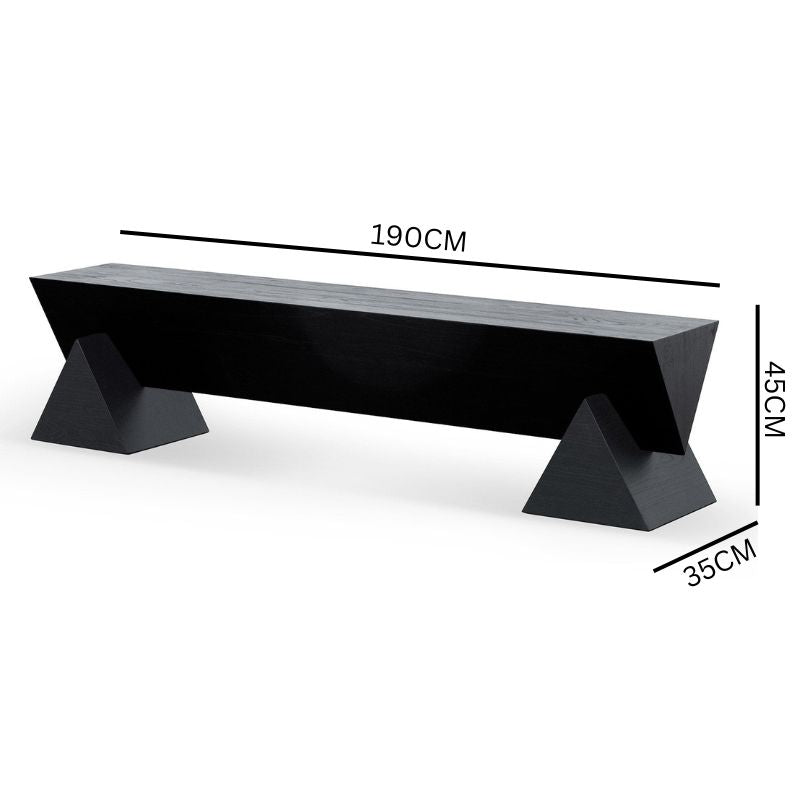 Daniel Elm Bench - Full Black