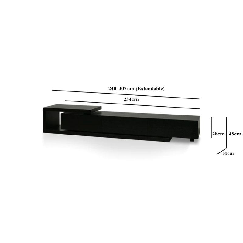 Destiny Extendable TV Stand - Full Black
