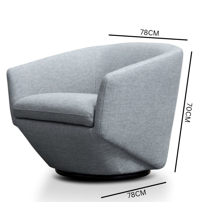 Diana Lounge Chair - Light Grey