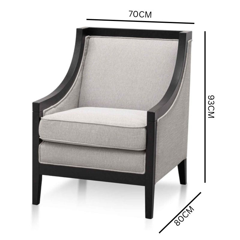 Dustin Armchair - Light Texture Grey