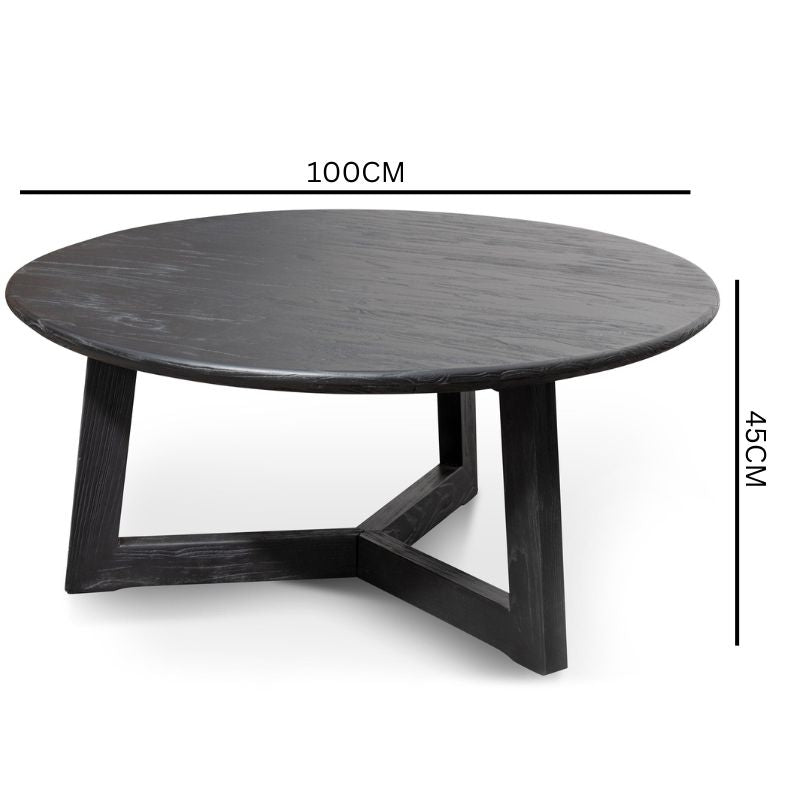 Elise Wooden Round Coffee Table