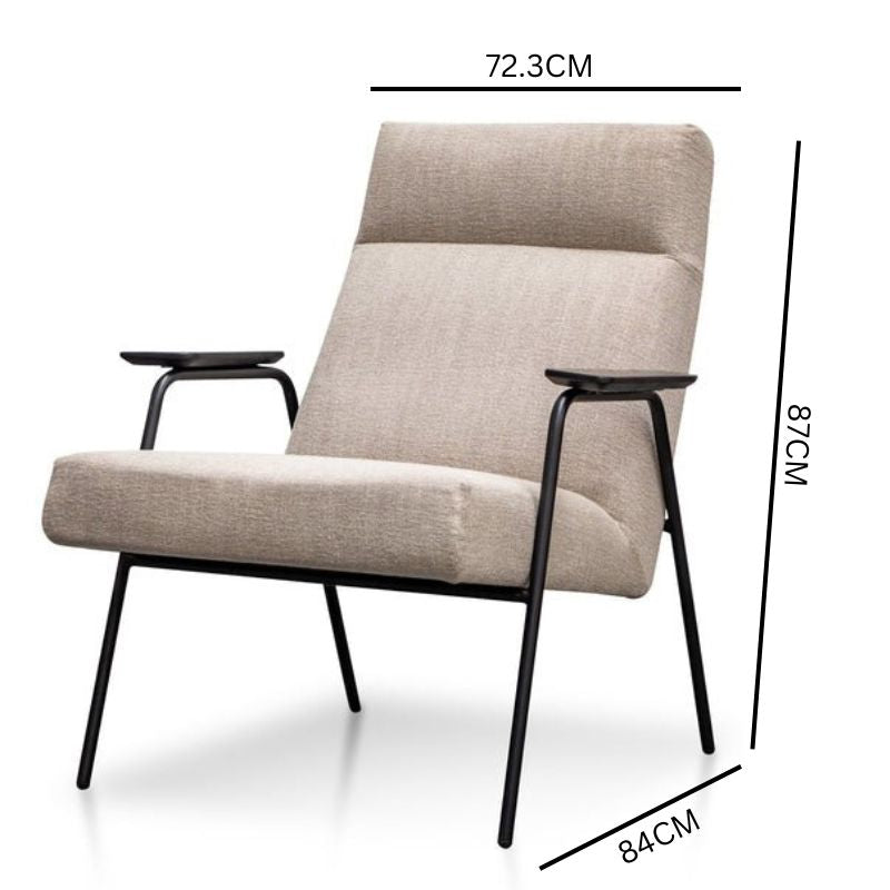 Ella Armchair - Sand Grey