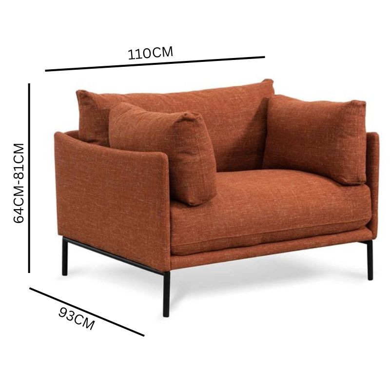 Eric Armchair - Tiger Orange