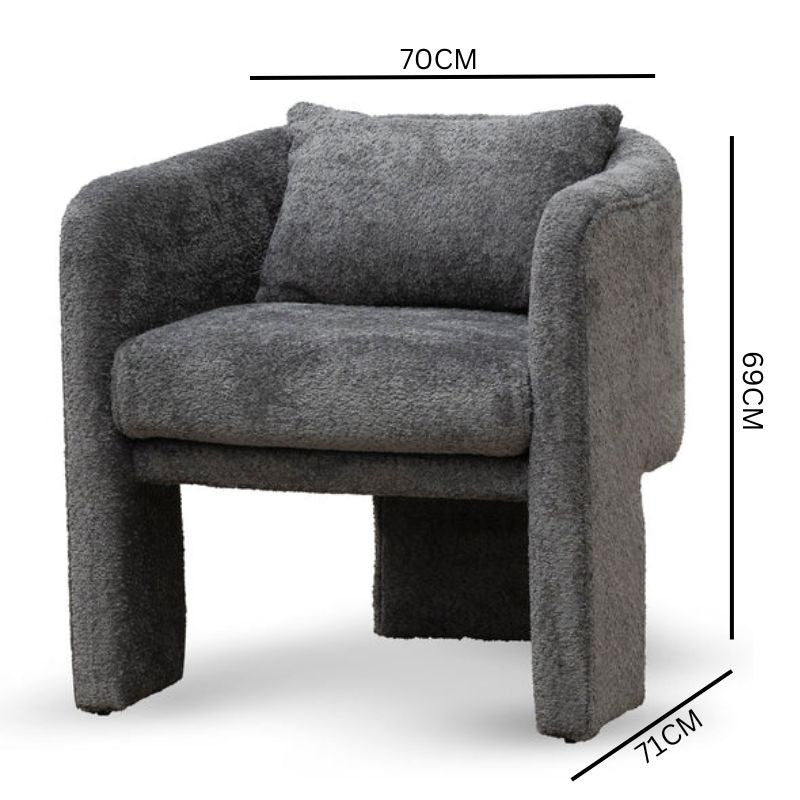 Ethan Armchair - Iron Grey
