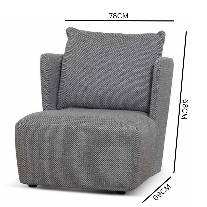 Evelyn Armchair - Noble Grey