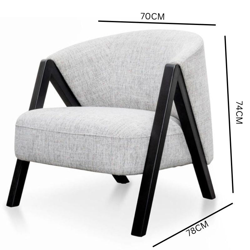 Felix Armchair - Light Spec Grey Oak