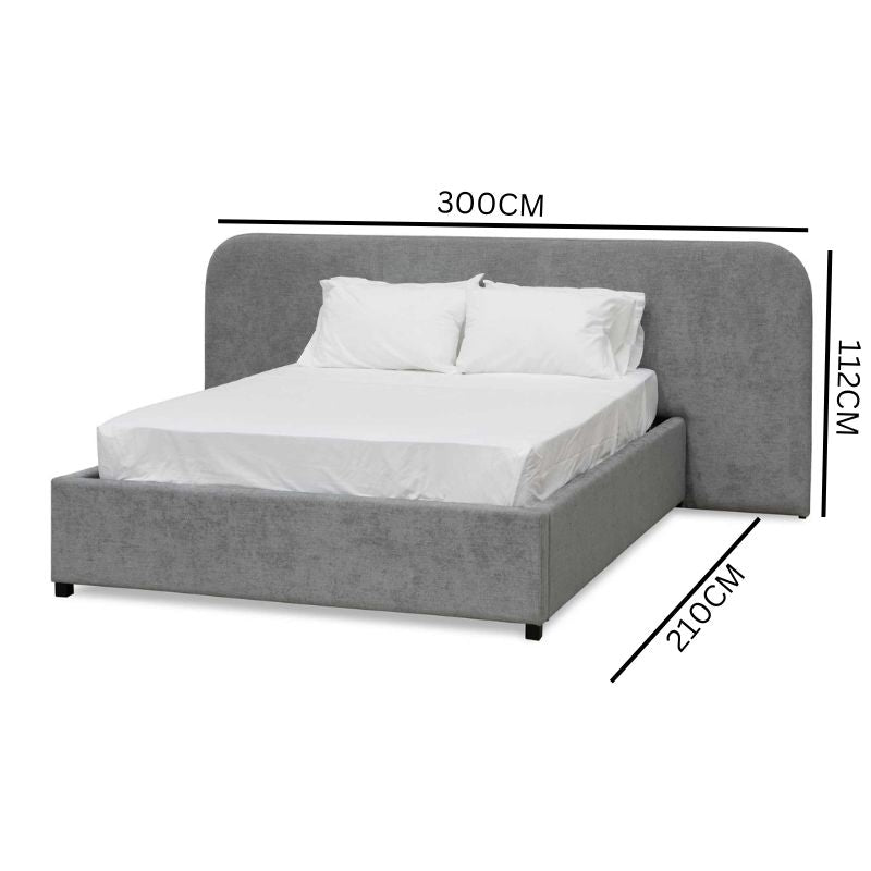 Felix King Bed Frame - Flint Grey