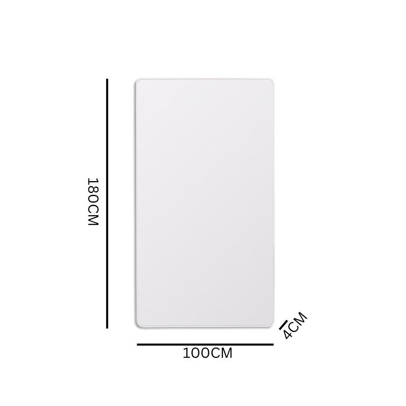 Flora 180cm Curve Rectangular Mirror - Bright White