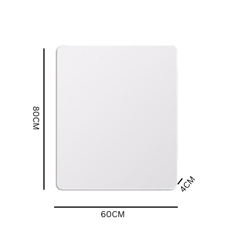 Flora 80cm Curve Rectangular Mirror - White