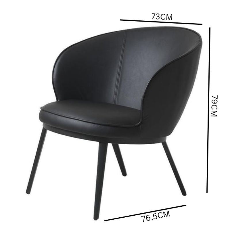 Giovanni Faux Leather Lounge Chair