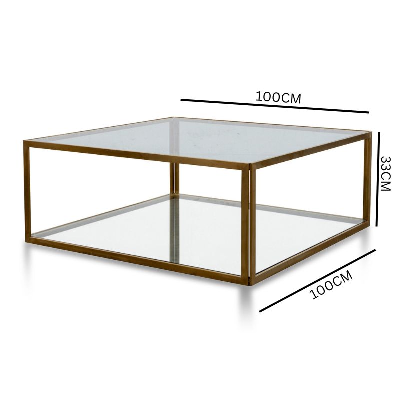 Harmony Square Glass Coffee Table