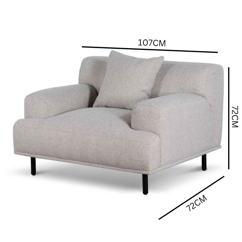 Harper Armchair - Sterling Sand
