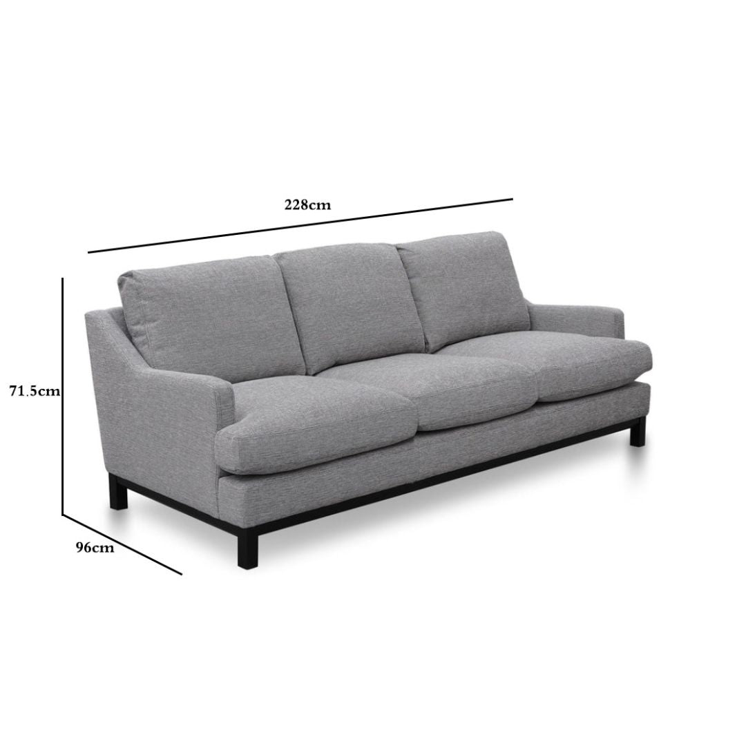 Harrison 3S Sofa - Graphite Grey