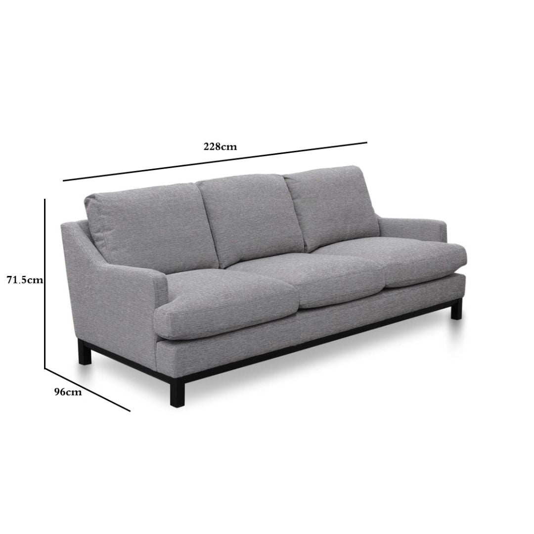 Harrison 3S  Sofa - Graphite Grey