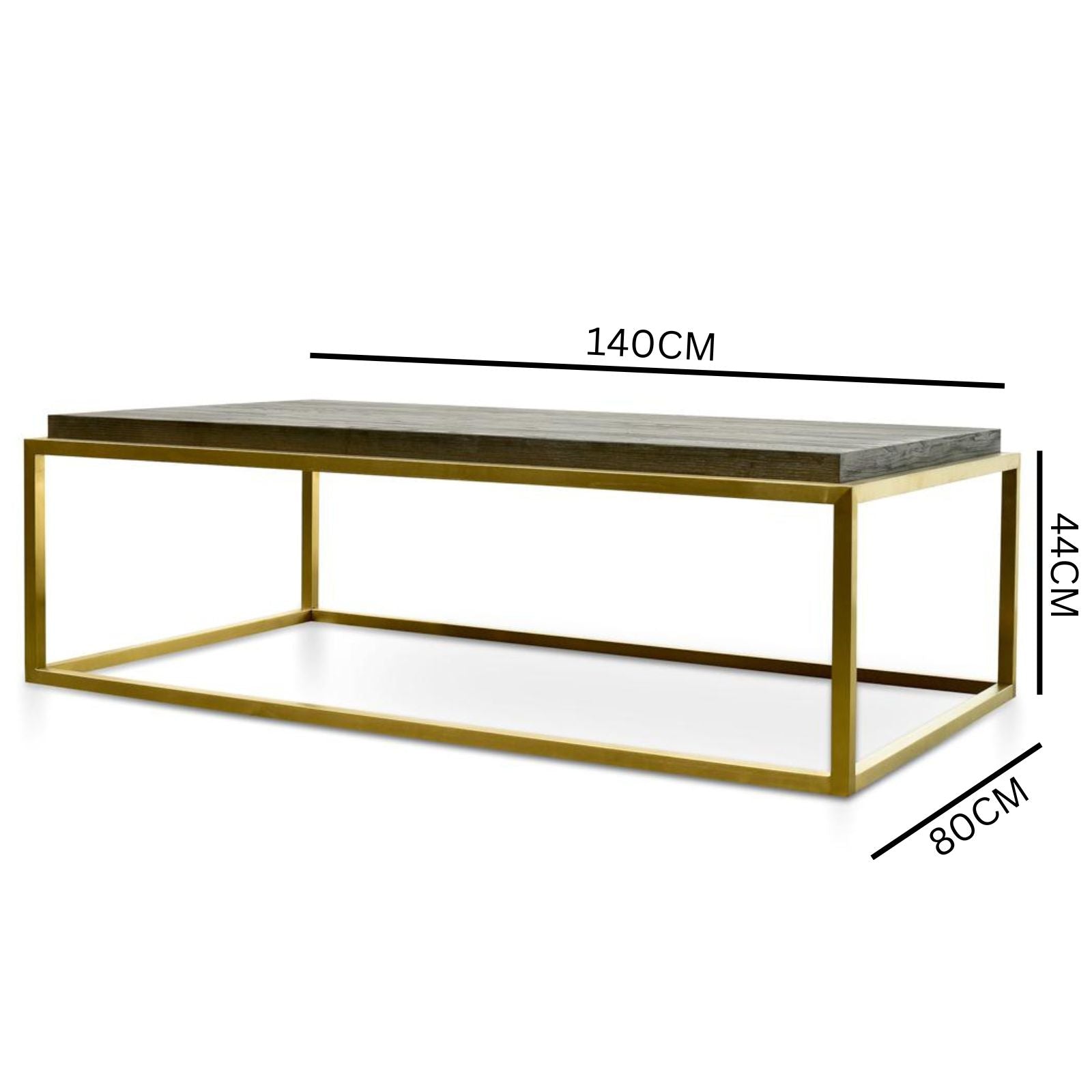 Isaac Wooden Top Coffee Table