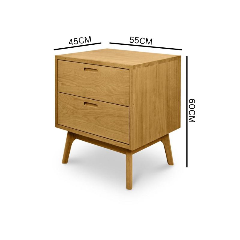 Jasper Bedside Table - Natural Oak