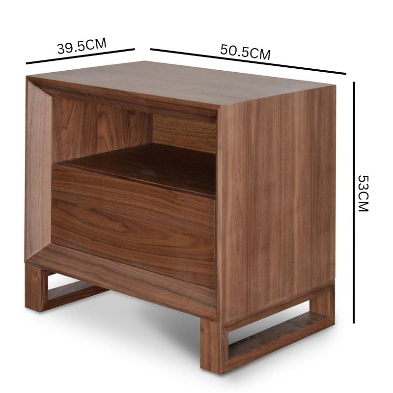 Jayce Bedside Table - Walnut