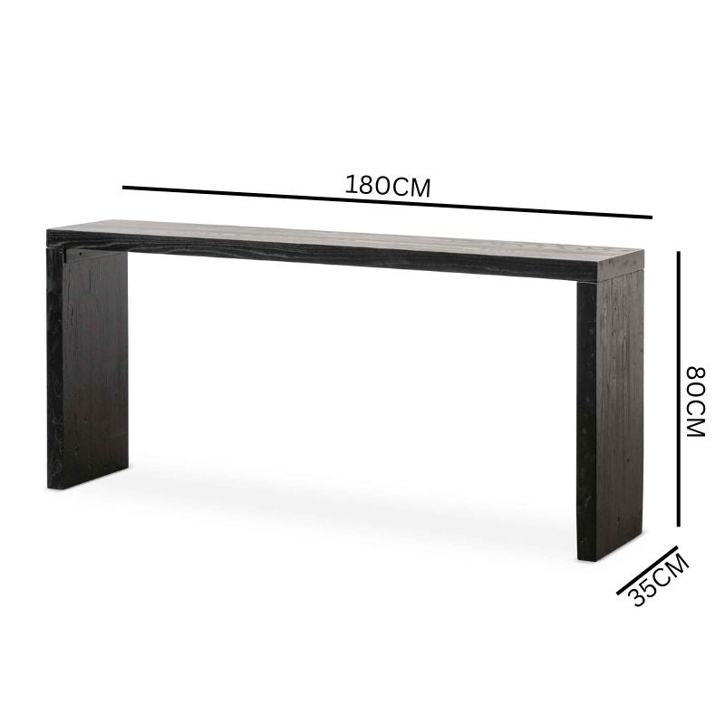 Jesse Wood Console Table - Black