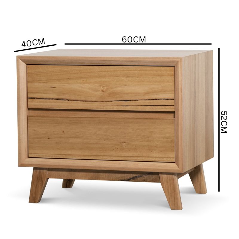 Jovian Bedside Table - Messmate