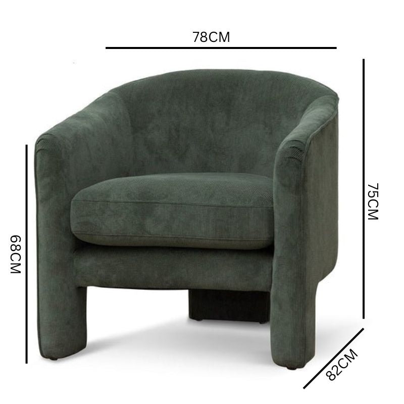 Julian Armchair - Olive Green