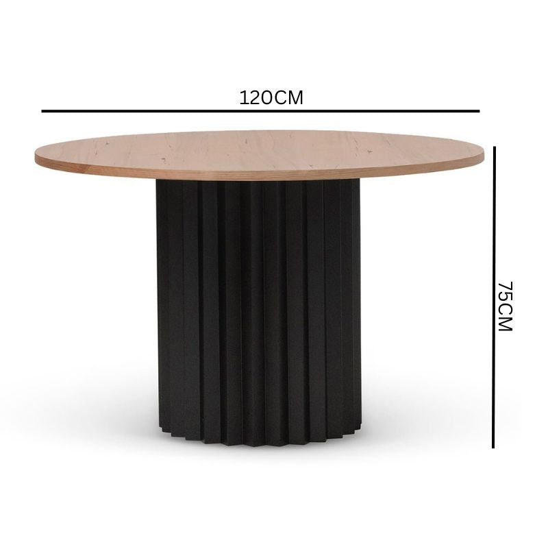 King 1.2m Round Dining Table
