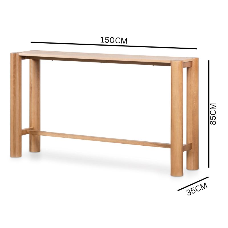 Koji 1.5m Console Table - Natural