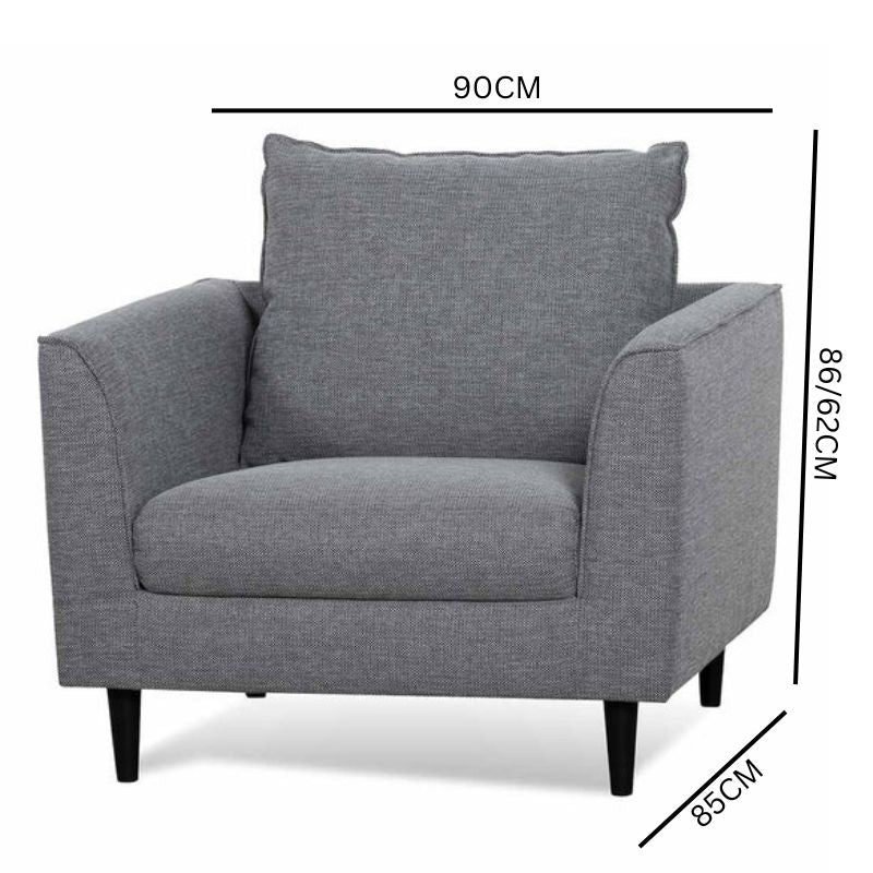 Kyle Armchair - Graphite Grey