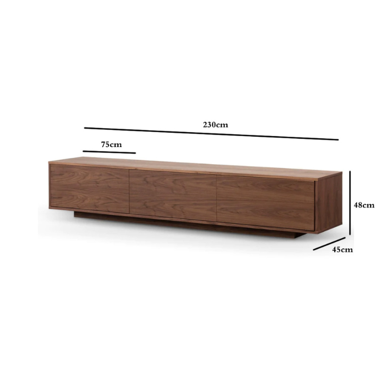 Lily Wooden TV Stand - Walnut