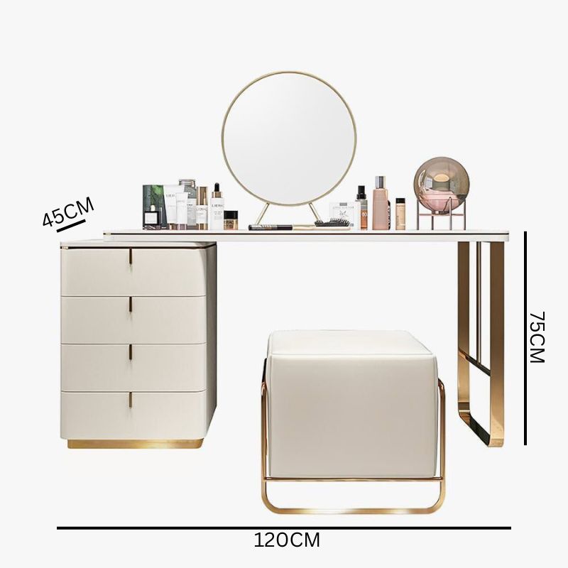 Lisbon White Elegance Vanity Set