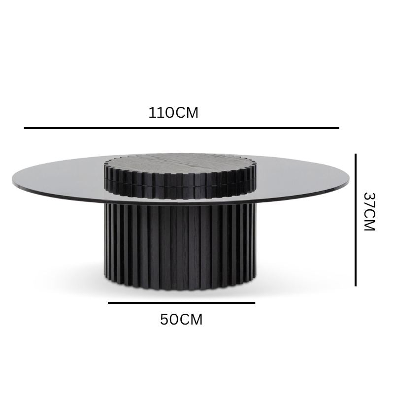 Lucas Round Glass Coffee Table