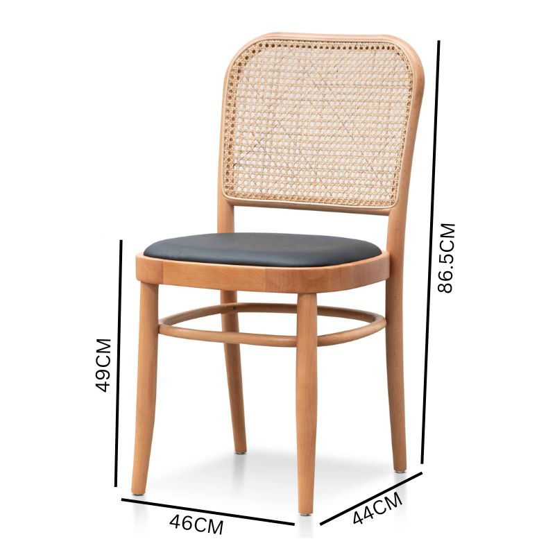 Mariam Cushion Dining Chair - Natural