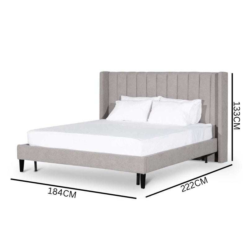 Mark Queen Bed Frame - Oyster Beige